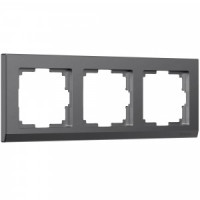 Werkel рамка СУ 3 мест. Stark (графит матовый) W0031864 a063117