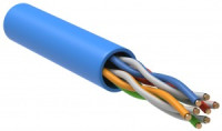ITK Кабель связи витая пара U/UTP, кат.5E 4х2х24AWG solid, PVC, 305м, синий