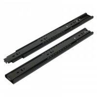 Направляющие шариковые 45-400 черн с доводчиком /16&quot;/ (комплект 2шт, цена за комплект)(20) StahlBuro