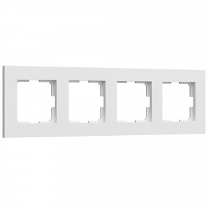Werkel рамка СУ 4 мест. Slab (белый матовый, поликарб.) W0042961 a062797