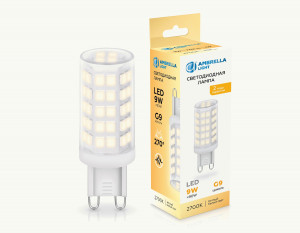 Ambrella лампа св/д G9 9W(720lm) 2700K 2K 19х54 100903