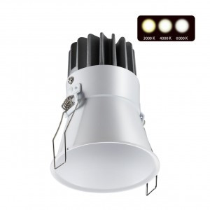 NOVOTECH 358908 SPOT NT22 228 бел. встр. св/д св-к  LED 2K-4K-6K 12W 220V LANG