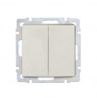 Smartbuy Нептун мех. выкл. СУ проходной 2-клавишный 10А бежевый  (SBE-05i-10-SW22-0)
