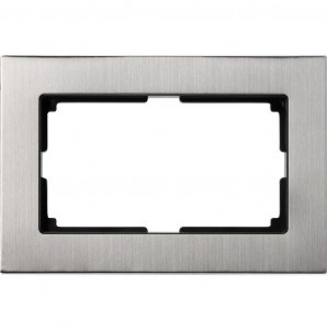 Smartbuy Нептун Рамка двойная пластик серый никель (SBE-06gn-Twin-FR)
