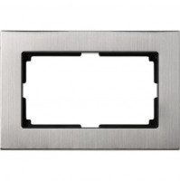 Smartbuy Нептун Рамка двойная пластик серый никель (SBE-06gn-Twin-FR)