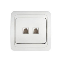 ASD/inHome CLASSICO роз. комп. СУ 2 мест. (RJ45)  белая 8300