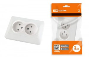 TDM Ильмень роз. СУ 2 мест. 10А (шторки) белая АБС-пластик SQ1823-0015