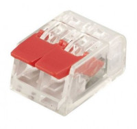 STEKKER клемма СМК с рычагом компакт. LD221-412, 2х(0,2-4мм2) 32A (уп.5шт, цена за уп) 32417