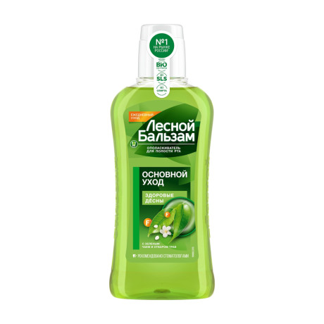 Ополаскиватель для полости рта Лесной бальзам Зеленый чай, п/б, 400мл