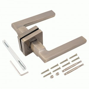 PUERTO AL 514-02 AB бронза античная  Комплект дверных ручек, ручки 2шт, б/мех.  (20)