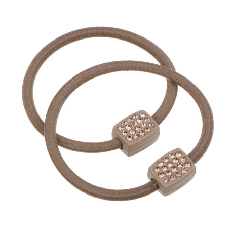 Резинки для волос ЮНИLOOK 2шт, d5,5см, полиэстер, пластик, 3 дизайна, 2 цвета, ACS-64