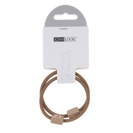 Резинки для волос ЮНИLOOK 2шт, d5,5см, полиэстер, пластик, 3 дизайна, 2 цвета, ACS-64