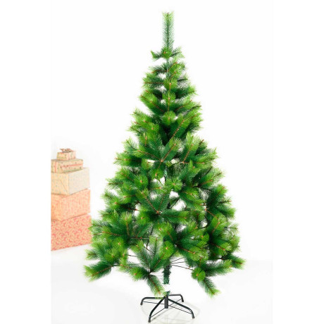 Елка HJ180-43  180см 2-хцвет. 225веток мет.подст.