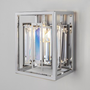Bogate's Бра E14 1x60W 120x190 металл прозрачный/серебряный/хром Cella 312/1 a049111