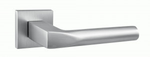 Ручка дверная компл.квадрат.основ. PUERTO Доллио никель супер матовый INAL 554-03 slim MSN