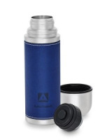 Термос Арктика 108-500 узк. горло, 0,5л, оплетка кожа/синий