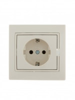 Lezard Мира роз. СУ 1 мест. 16А крем. (земля, керамика, корпус PC) 701-0303-122