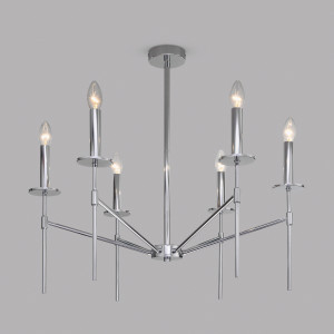 Eurosvet люстра 6x60W E14 700х700х620 мет хром Anders 60142/6 Умный дом a061933