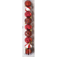 Набор елочных украшений 6ADZCKE9-J5-3 6 см 9 шт Шары Красные