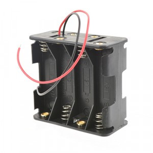 Батареечный отсек Robiton Bh8xR06 с двумя проводами, 16492