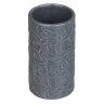 VETTA Стакан для ванной комнаты, керамика, 7x7x13 см, листья, серый