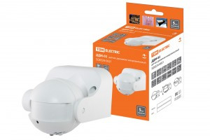 TDM ДДМ-02 МВ-датчик движ. ОУ 1200W 5,8ГГц 10-720с 1-8м 3+Лк 180град. IP44 SQ0324-0021