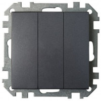 Bylectrica СТИЛЬ мех. 3 кл. выключателя черный графит, (С0510-529 черный графит)