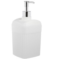 Диспенсер для жидкого мыла &quot;Velvet&quot; 90х90х187мм, 0,65л, белый