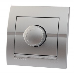 Lezard DERIY диммер, 16А 800 Вт металлик серый