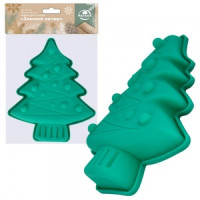 Форма для выпечки Зимний вечер 18,5*15*2,5см (кратность 3!!!) силикон VL2-356 Мультидом