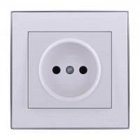 Lezard RAIN роз. СУ 1 мест. бел. с бок. вст. хром, керамика (корпус PC) 703-0225-121