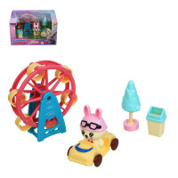 ИГРОЛЕНД Набор аксессуаров для питомца &quot;Счастливая семья&quot; Веселые зайчики, ABS,16,5х9х11,7см, 4 диз