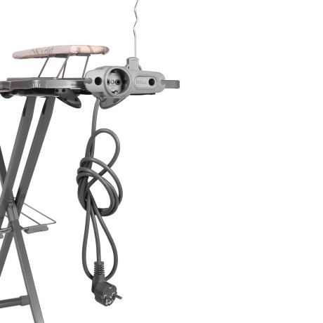 VETTA Доска гладильная 122х40х90см, металл, подставка п/утюг,полка для белья,подрукавник,удл.1,9м Н9