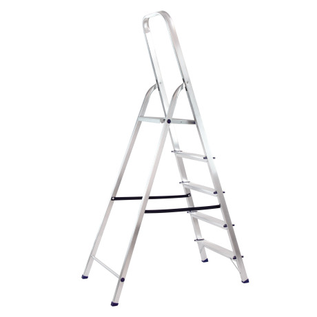 Стремянка, 5 ступеней, алюминиевая, Сибртех