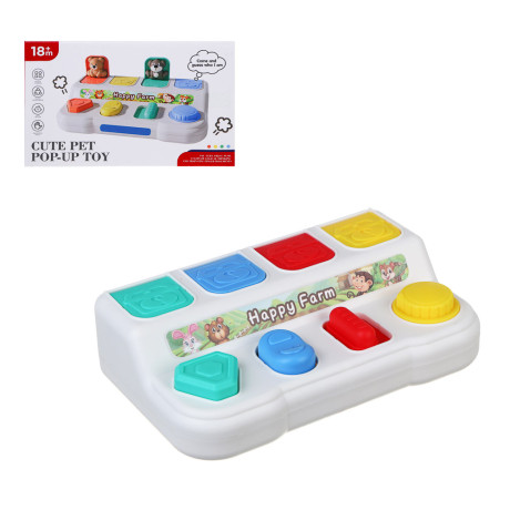 Развивающая игрушка сортер "Играем в прятки", ABS, 12,1х6х19,1см