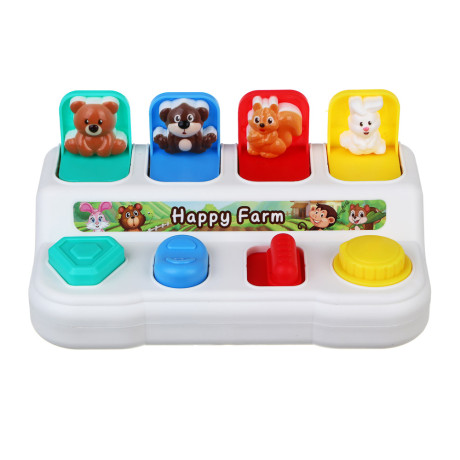 Развивающая игрушка сортер "Играем в прятки", ABS, 12,1х6х19,1см