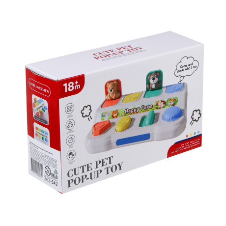 Развивающая игрушка сортер "Играем в прятки", ABS, 12,1х6х19,1см