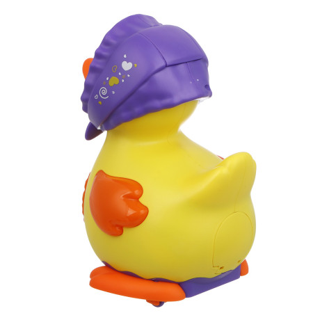 ИГРОЛЕНД Игрушка интерактивная ползунок "Утка-несушка", звук, ABS, 3хААА, 12х12х18,5 см