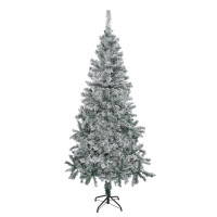 Ель 180 см, 380 веток, снежная, флокирование, ПВХ, 26-19