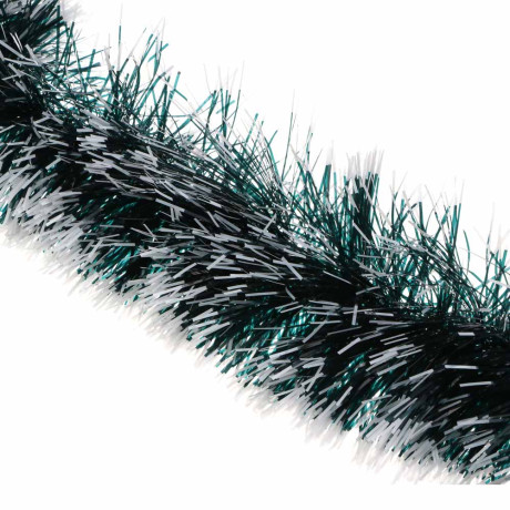 СНОУ БУМ Мишура 11x200см, ПЭТ, зеленая с белыми кончиками, 26-325