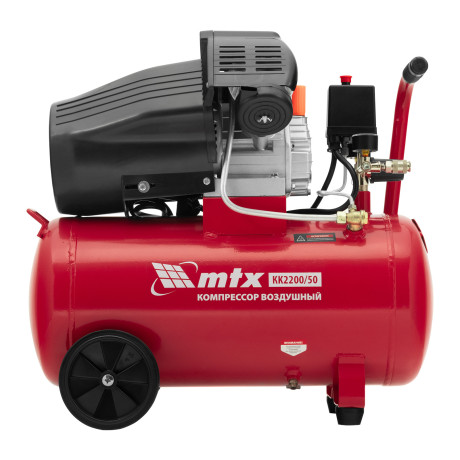 Компрессор воздушный КК-2200/50, 2,2 кВт, 350 л/мин, 50 л, прямой привод, масляный MTX