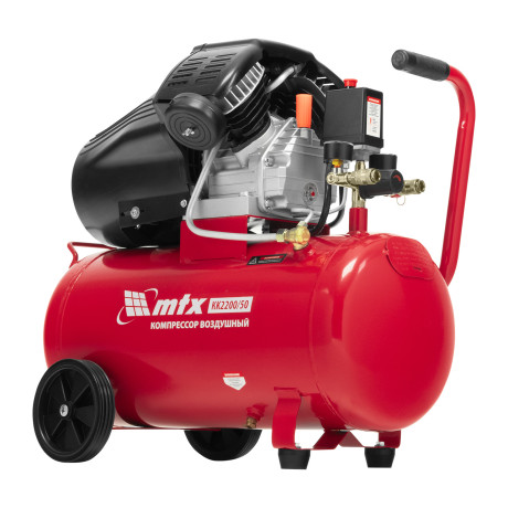 Компрессор воздушный КК-2200/50, 2,2 кВт, 350 л/мин, 50 л, прямой привод, масляный MTX