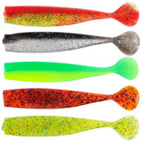 AZOR FISHING Приманка мягкая Виброхвост 4.5, силикон Премиум, 110 мм, 3 шт. в уп., микс цветов