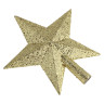 СНОУ БУМ Наконечник на елку “Звезда” 13.5x14.5 см, глиттер, золото, пластик
