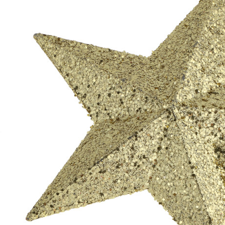 СНОУ БУМ Наконечник на елку “Звезда” 13.5x14.5 см, глиттер, золото, пластик