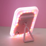 Зеркало настольное тм ЮL. Аженто с LED подсветкой, полипропилен, стекло, 19,5х14,3см, 2 цвета