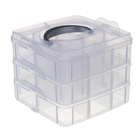 Органайзер тм VETTA, 3-х уровневый, 18 ячеек, пластик, 15х15х12,5см