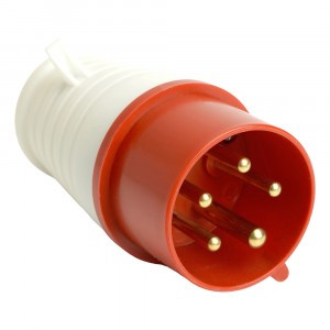 STEKKER силовая вилка CEE переносная ST-015 3P+PE+N 16А 380В IP44, PPG16-015-44 49429