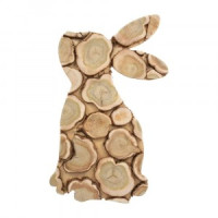 Панно можжевеловое, фигурное, заяц (профиль) 27*47см 33580 Банные штучки