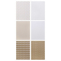 Бумага тм СНОУ БУМ подарочная, 70x100 см, 70 г, односторонняя, 6 диз.